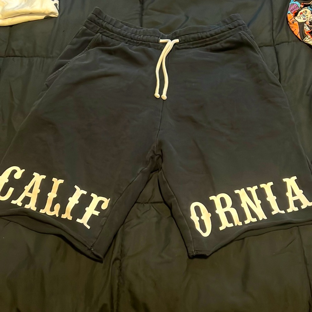 Black cotton shorts size medium